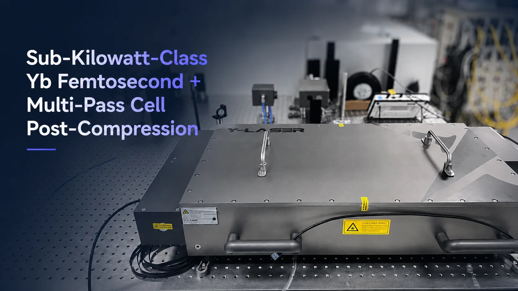 SUB Kilowatt Class YB Femtosecond + Multi Pass Cell Post Compression