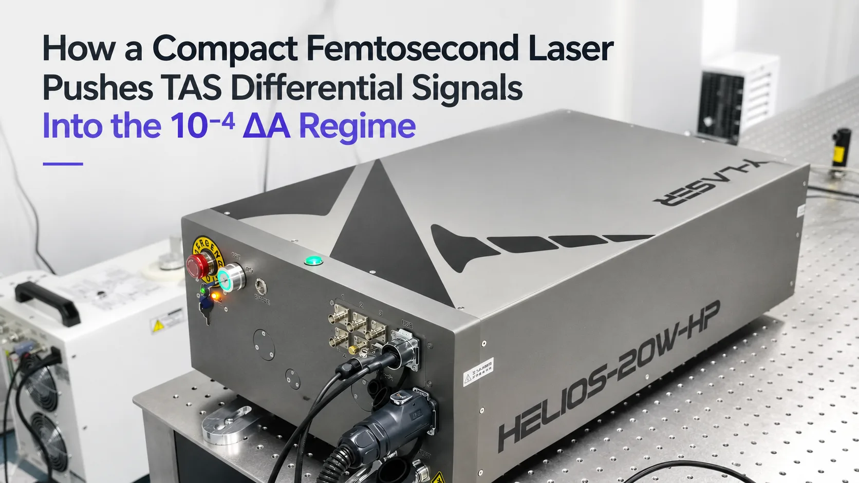 HOW A Compact Femtosecond Laser Pushes TAS Differential Signals Into THE 10⁻⁴ ΔA Regime