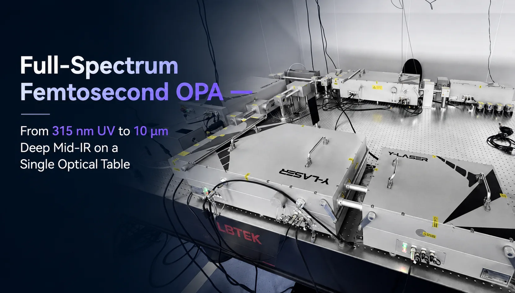 Full Spectrum Femtosecond OPA — From 315 NM UV TO 10 ΜM Deep MID IR ON A Single Optical Table